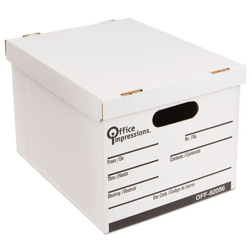 Medium-duty Economy Storage Files, Letter-legal Files, 14" Wide , White, 12-carton