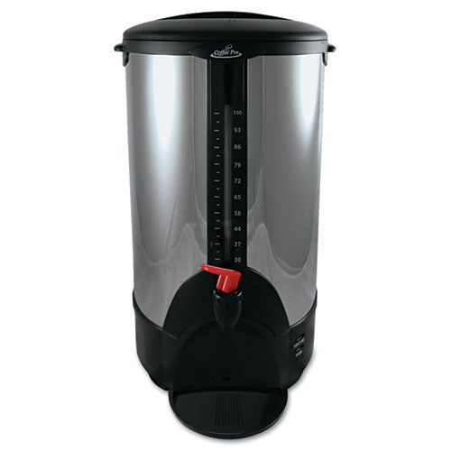 100-cup Percolating Urn, Stainless Steel