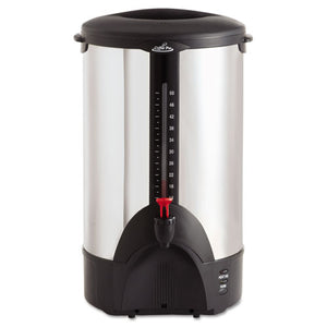 50-cup Percolating Urn, Stainless Steel