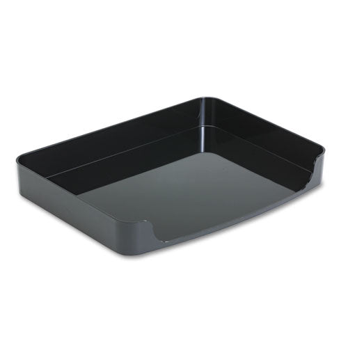 2200 Series Side-loading Desk Tray, 1 Section, Letter Size Files, 13.63" X 10.25" X 2", Black