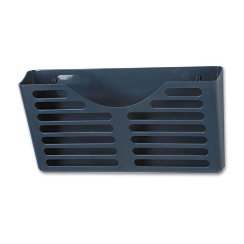 Filing System W-hanger Set, 3 Pockets, Letter, 28 X 13 1-2 X 4 3-4, Charcoal