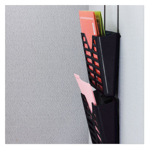 Filing System W-hanger Set, 3 Pockets, Letter, 28 X 13 1-2 X 4 3-4, Charcoal