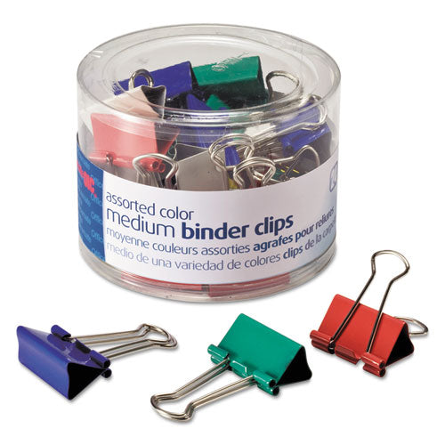 Assorted Colors Binder Clips, Small, 36-pack