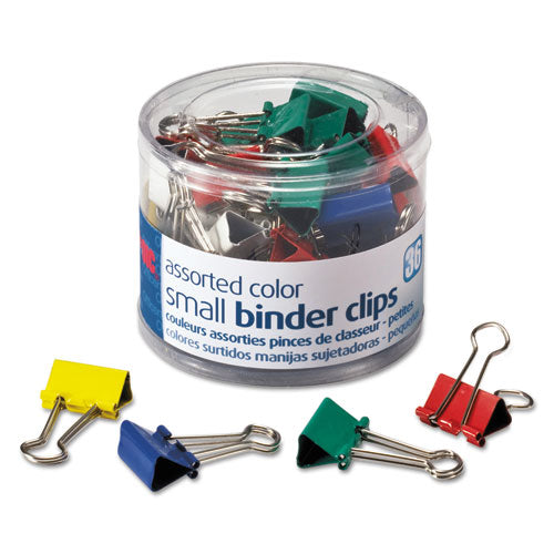 Assorted Colors Binder Clips, Small, 36-pack