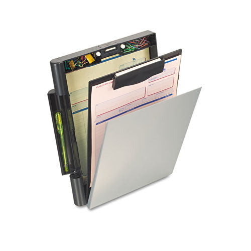 Recycled Plastic Forms Holder, 3-4" Capacity, Holds 9w X 12h, Black