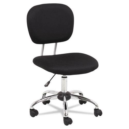 Mesh Task Chair, Supports Up To 250 Lbs., Black Seat-black Back, Chrome Base