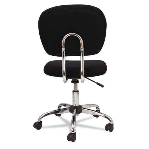 Mesh Task Chair, Supports Up To 250 Lbs., Black Seat-black Back, Chrome Base