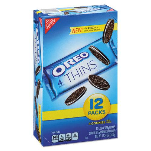 Oreo Cookies Single Serve Packs, Chocolate, 1.02 Oz Pack, 12-box