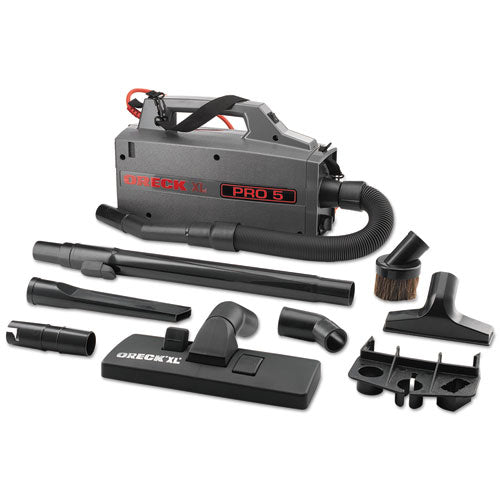 Commercial Xl Pro 5 Canister Vacuum, 120 V, Gray, 5 1-4 X 8 X 13 1-2