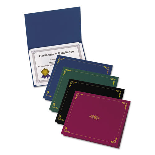 Certificate Holder, 11 1-4 X 8 3-4, Burgundy, 5-pack