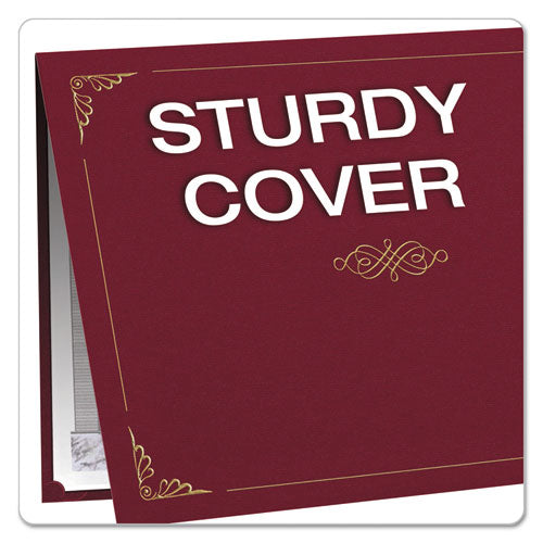 Certificate Holder, 11 1-4 X 8 3-4, Burgundy, 5-pack