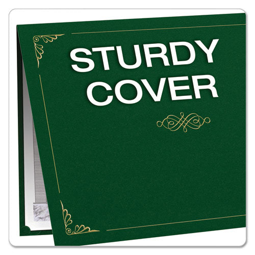 Certificate Holder, 11 1-4 X 8 3-4, Green, 5-pack