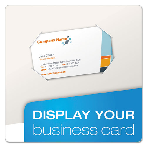 High Gloss Laminated Paperboard Folder, 100-sheet Capacity, White, 25-box