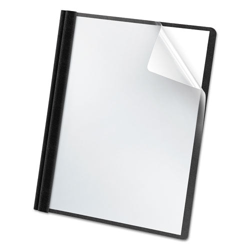 Premium Paper Clear Front Cover, 3 Fasteners, Letter, Green, 25-box