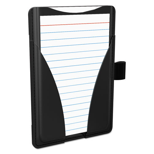At Hand Note Card Case, 25 Capacity, 3 3-4d X 5 1-2w, Black