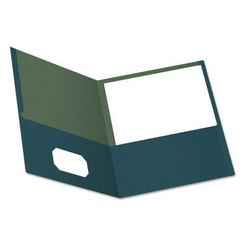 Earthwise By Oxford 100% Recycled Paper Twin-pocket Portfolio, Blue