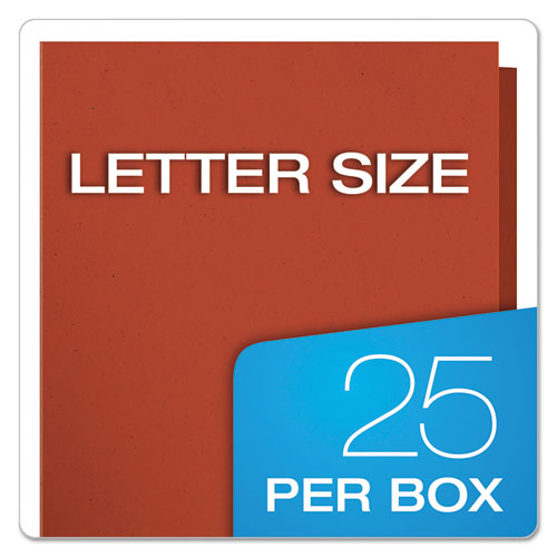 Earthwise By Oxford 100% Recycled Paper Twin-pocket Portfolio, Red