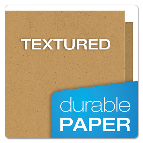 Earthwise By Oxford 100% Recycled Paper Twin-pocket Portfolio, Natural