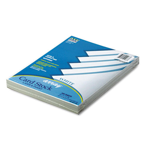 Array Card Stock, 65lb, 8.5 X 11, White, 100-pack