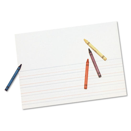 Multi-program Picture Story Paper, 16 Lb, 1-2" Long Rule, One-sided, 9 X 12, 500-pack