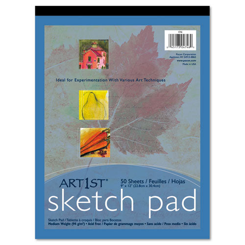 Art1st Sketch Pad, 60 Lb, 9 X 12, White, 50 Sheets