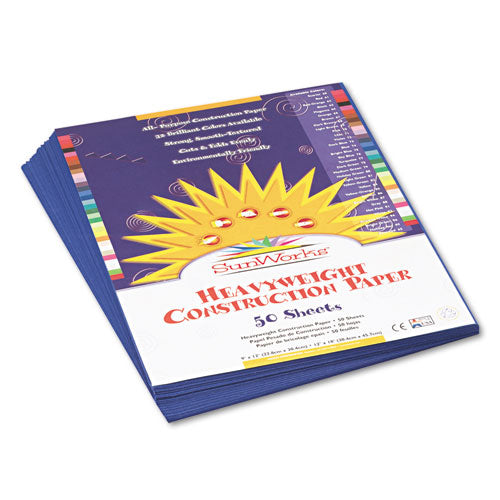 Construction Paper, 58lb, 9 X 12, Dark Blue, 50-pack