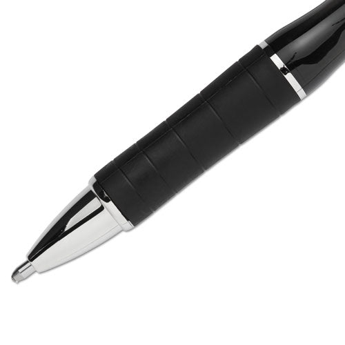 Profile Elite Retractable Ballpoint Pen, Bold 1.4mm, Black Ink, Black Barrel