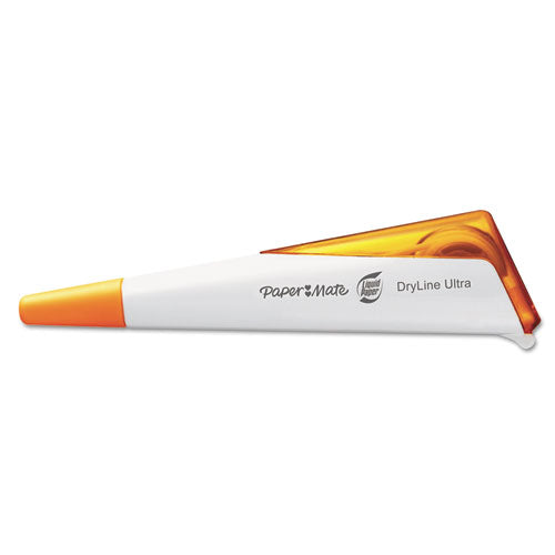 Dryline Ultra Correction Tape Pen, Refillable, 1-5" X 235", 3-pk, Asstd