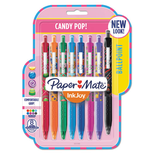 Inkjoy 300 Rt Retractable Ballpoint Pen, 1mm, Assorted Ink-barrel, 24-pack