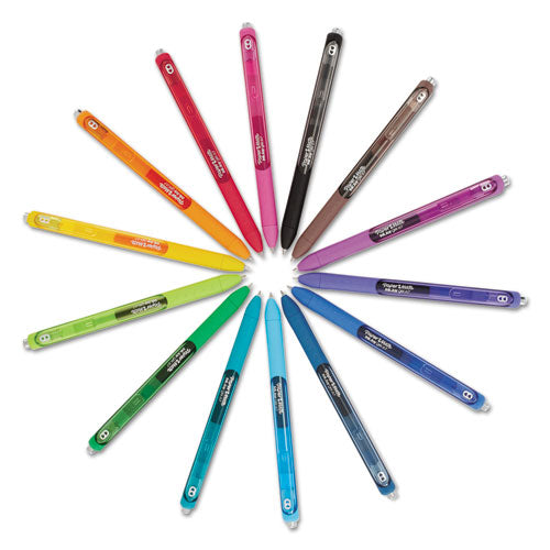 Inkjoy Retractable Gel Pen, Medium 0.7mm, Assorted Ink-barrel, 20-pack