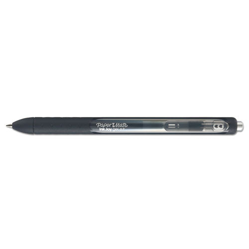 Inkjoy Retractable Gel Pen, Medium 0.7mm, Black Ink-barrel, 36-pack