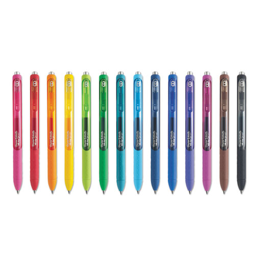 Inkjoy Retractable Gel Pen, Medium 0.7mm, Assorted Ink-barrel, 36-pack