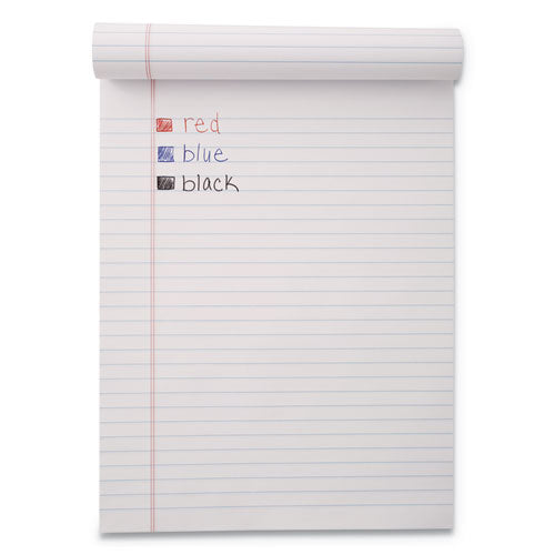 Inkjoy 50st Stick Ballpoint Pen, Medium 1mm, Red Ink, Clear Barrel, Dozen