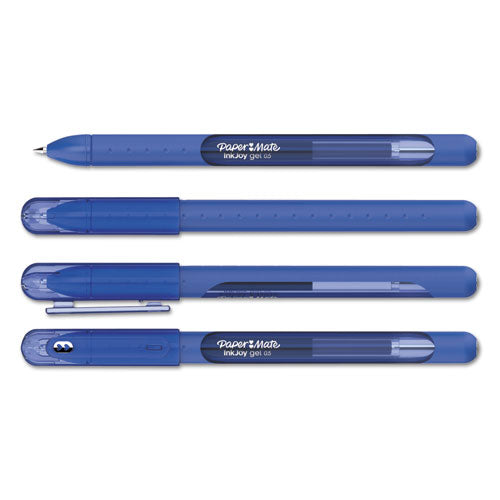 Inkjoy Stick Gel Pen, Fine 0.5 Mm, Blue Ink-barrel, Dozen
