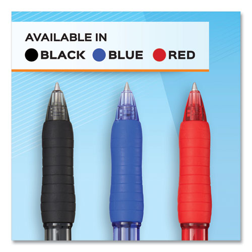 Profile Retractable Gel Pen, Fine 0.5 Mm, Black Ink, Translucent Black Barrel, Dozen