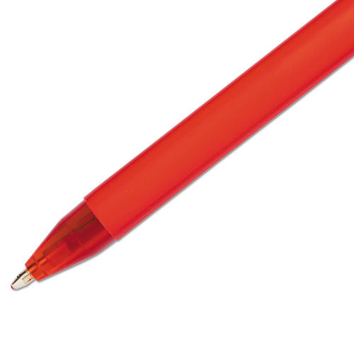 Comfortmate Ultra Stick Ballpoint Pen, Medium 1mm, Red Ink-barrel, Dozen