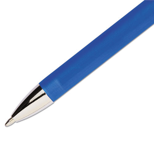 Flexgrip Elite Stick Ballpoint Pen, Medium 1mm, Blue Ink-barrel, Dozen