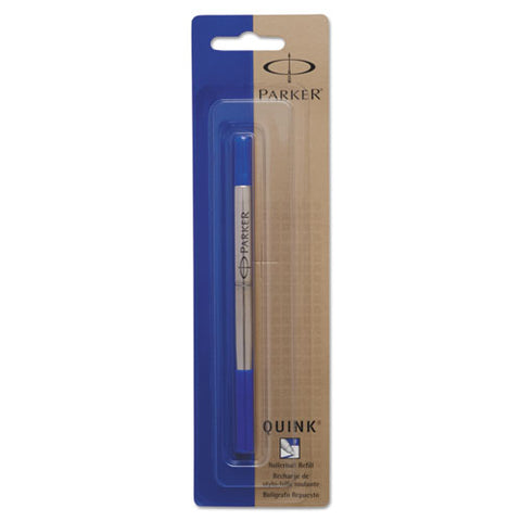 Refill For Parker Roller Ball Pens, Fine Point, Blue Ink