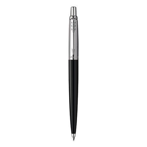 Jotter Retractable Ballpoint Pen, Medium 0.7 Mm, Blue Ink, Black Barrel