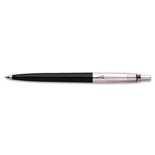 Jotter Retractable Ballpoint Pen, Medium 0.7 Mm, Blue Ink, Black Barrel