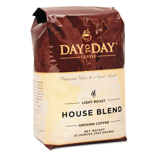 100% Pure Coffee, House Blend, Ground, 28 Oz Bag, 3-pack