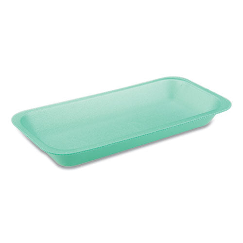 Meat Tray, #1.5, 1-compartment, 8.2 X 5.7 X 0.91, Green, 1,000-carton