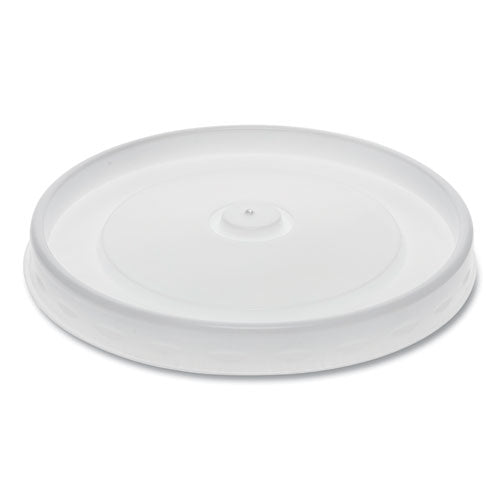 Paper Soup Cup Lid, 3.13" Diameter X 0.69"h, White, 500-carton