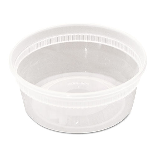 Delitainer Microwavable Combo, Clear, 8 Oz, 1.13 X 2.8 X 1.33, 240-carton