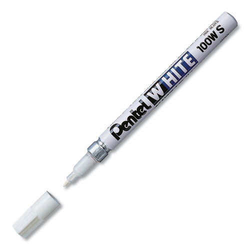 Permanent Marker, Broad Bullet Tip, White