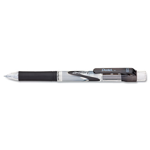 .e-sharp Mechanical Pencil, 0.5 Mm, Hb (#2.5), Black Lead, Black Barrel, Dozen