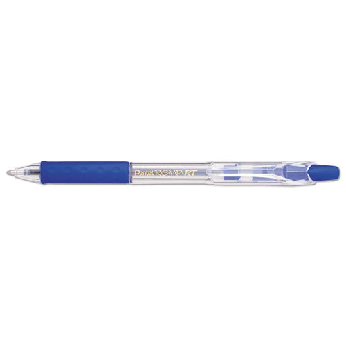 R.s.v.p. Rt Retractable Ballpoint Pen, 1mm, Assorted Ink, Clear Barrel, 8-pack