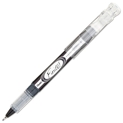 Finito! Stick Porous Point Pen, Extra-fine 0.4mm, Blue Ink, Blue-silver Barrel