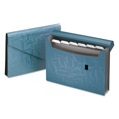 Expanding Poly Files, 3.5" Expansion, 13 Sections, 1-6-cut Tab, Letter Size, Blue