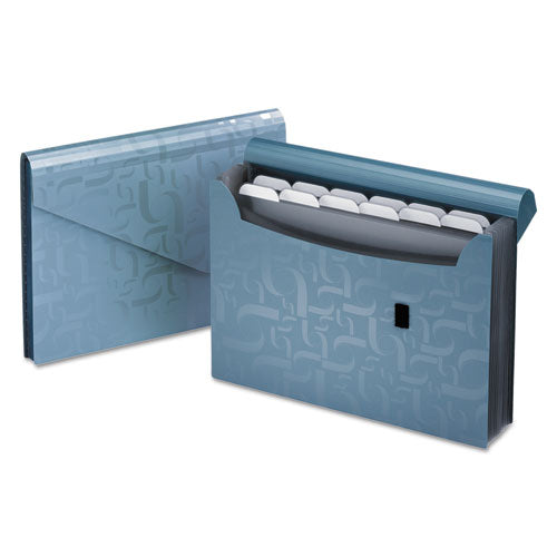Expanding Poly Files, 3.5" Expansion, 13 Sections, 1-6-cut Tab, Letter Size, Blue